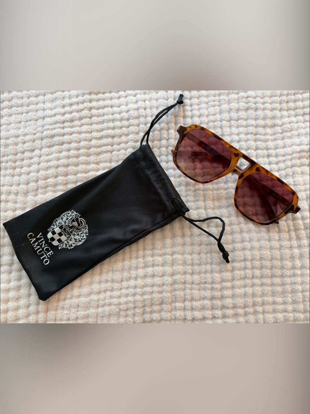Vince Camuto Tortoiseshell Sunglasses with Brown Lenses